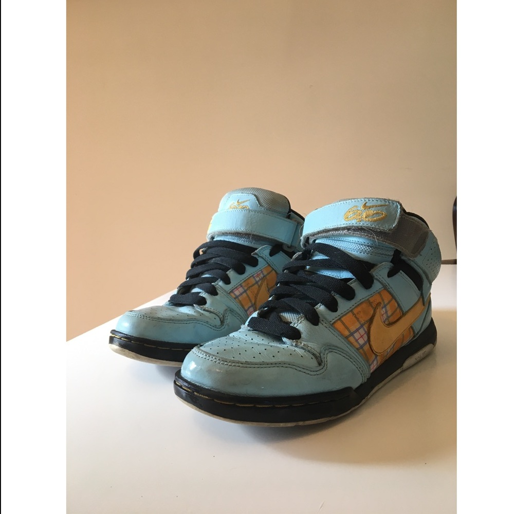 Nike iD custom baby blue air 6.0 high top sneakers size 6.5 - Picture 8 of 12